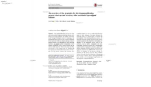 An overview of the strategies for the deammonification process start-up and recovery after accidental operational failures